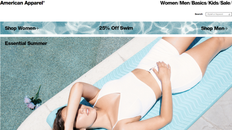 All American Apparel swimwear, 25% off with code SWIM25